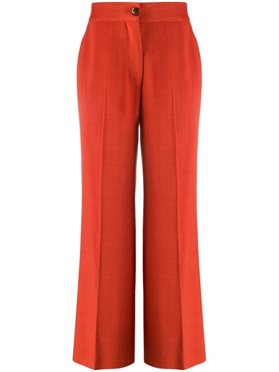 Blazé Milano Brumby High-rise Straight Pants In Red