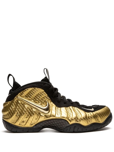 Nike Air Foamposite Pro Sneakers In Gold