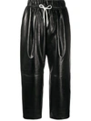 Givenchy Textured Patent-leather Wide-leg Pants In Black