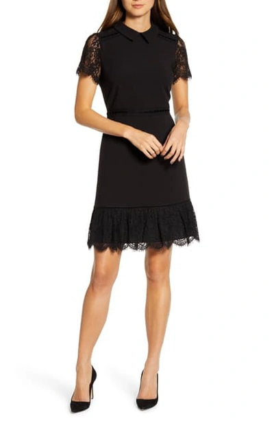 karl lagerfeld black lace dress S/S 1993 Chlo by Karl Lagerfeld Runway Black Floral Triangle Lace Dress