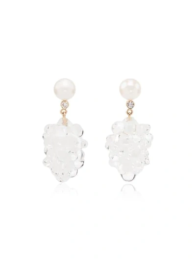 Sophie Bille Brahe 14kt Yellow Gold Grappolo Diamond Drop Earrings