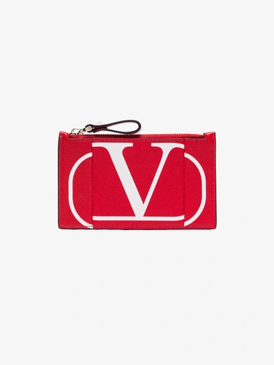 Valentino Garavani Garavani Vlogo Card-holder In Red