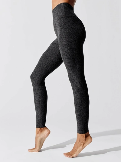 Beyond Yoga Spacedye Caught In The Midi High Waisted Legging - Black-charcoal - Size L