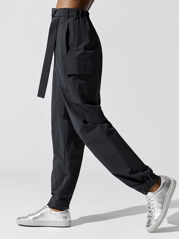 belted cargo jumpsuit