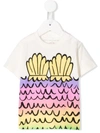 Stella Mccartney Babies' White Rainbow Mermaid And Shell Print T-shirt