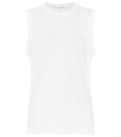 The Row Mani Cotton-jersey Tank Top In White