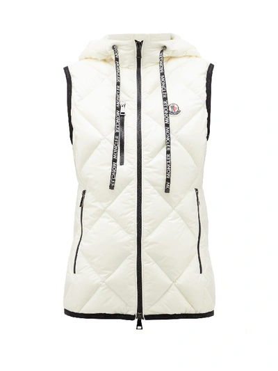 Moncler Quilted Soft-shell Gilet In White