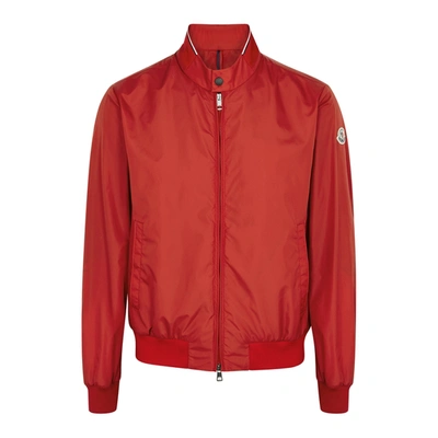 Moncler Reppe Nylon Jacket. Neck In Red