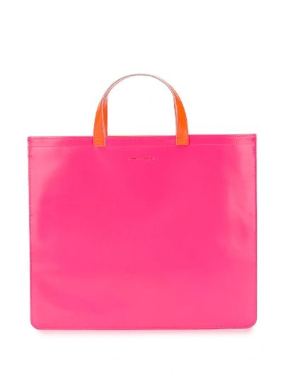 Comme Des Garçons Slim Tote In Rosa