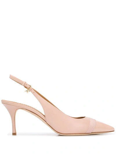 Tory Burch Penelope 85mm Pumps In Rose-pink Satin
