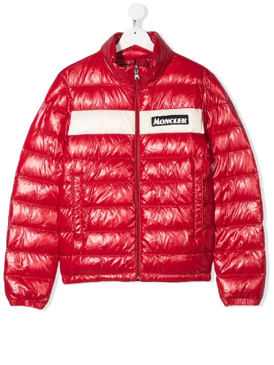 Moncler Kids' Petichet Padded Puffer Jacket In Rosso
