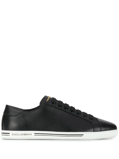 Dolce & Gabbana Saint Tropez Low-top Sneakers In Black