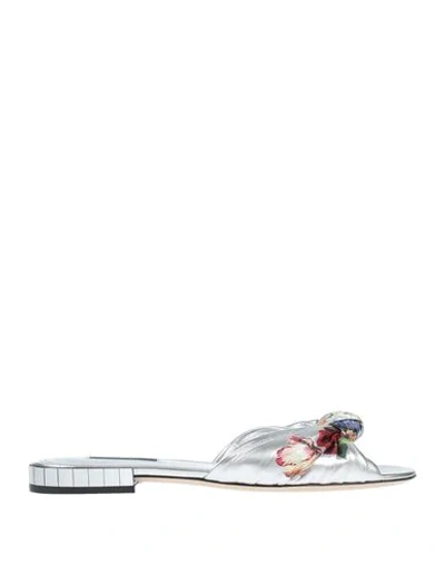Dolce & Gabbana Sandals In Silver