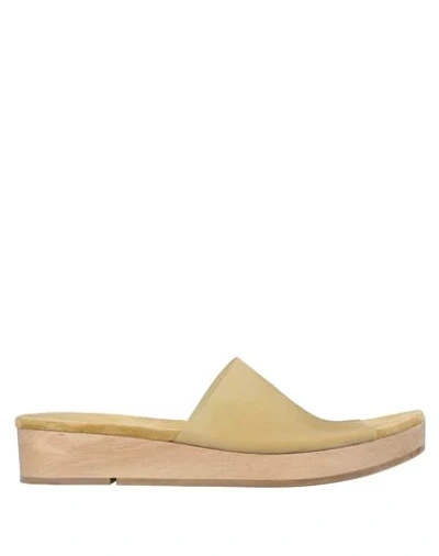 Rick Owens Mules In Beige