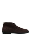 Tod's Ankle Boots In Dark Brown