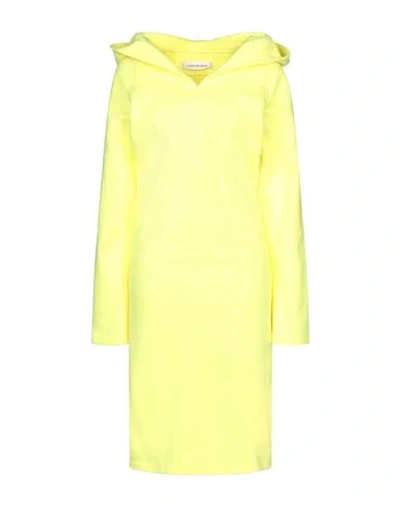 A_plan_application Knee-length Dresses In Yellow