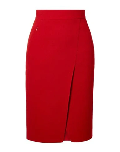 Akris Knee Length Skirts In Red