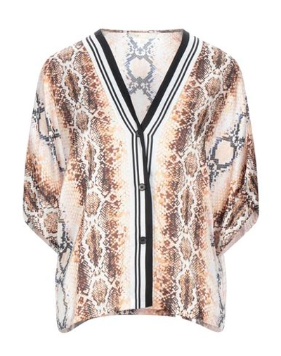 Maje Patterned Shirts & Blouses In Apricot