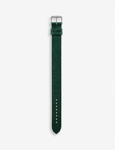 Tom Ford Leather Watch Strap In Green