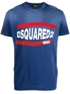 Dsquared2 Logo Stamp T-shirt In Blue