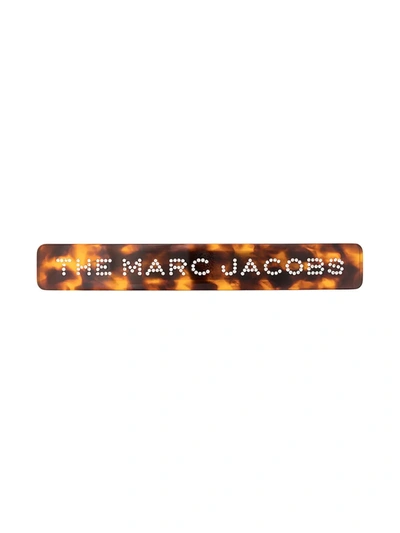Marc Jacobs Tortoiseshell-effect Hair Clip In Brown
