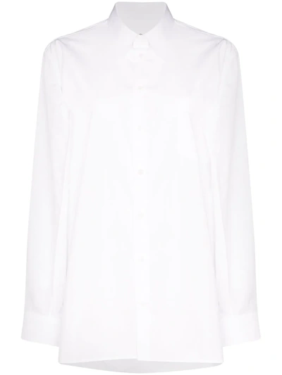 Maison Margiela Cut Underarm Button-up Shirt In White