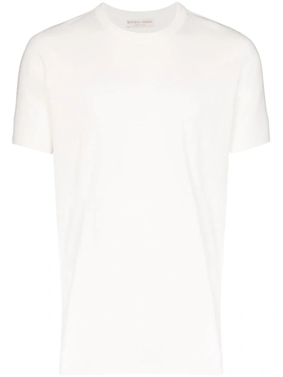 Bottega Veneta Crew Neck Cotton T-shirt In White