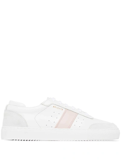 Axel Arigato White And Pink Dunk Leather Sneakers