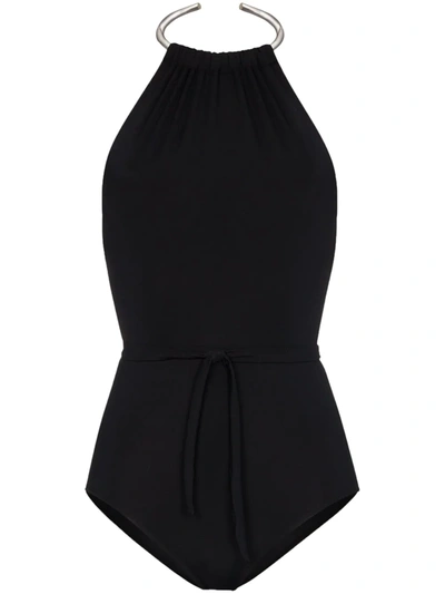 Beth Richards St Tropez Ring Collar Swimsuit In Black