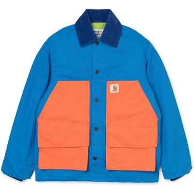 Pre-owned Awake  X Carhartt Wip Michigan Chore Coat Blue