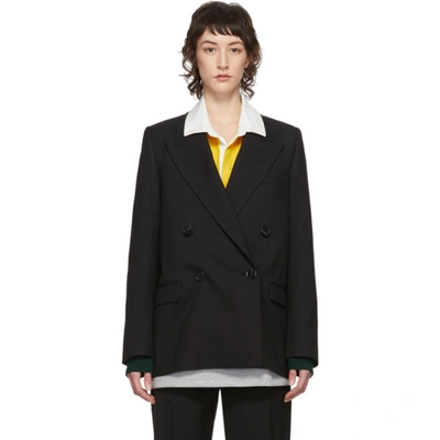 Acne Studios Light Summer Wool-blend Suit Jacket In Black