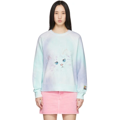 Marc Jacobs The Airbrushed Sweatshirt In Lilac Multicolor