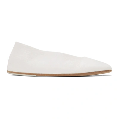 Marsèll Marsell White Square Spatolona Ballerina Flats