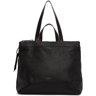 Marsèll Marsell Black Leather Large Tote In 150 - 666