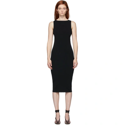 Gauge81 Madrid Cutout Stretch-knit Midi Dress In Black