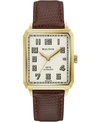 Bulova Limited Edition  Men's Swiss Automatic Joseph  Brown Leather Strap Watch 32x45.5mm Women