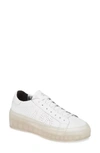 P448 Louise Platform Sneaker In White/ Clear