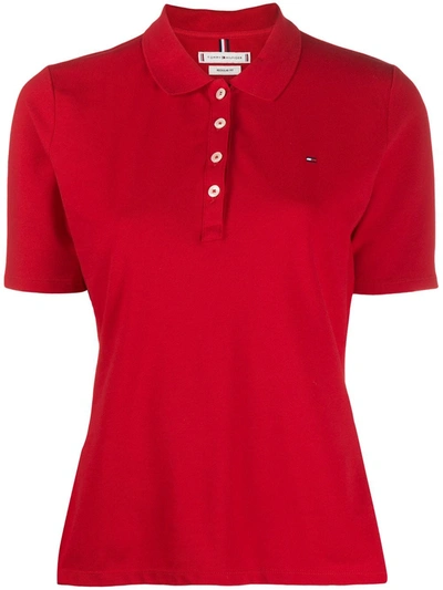 Tommy Hilfiger Logo-embroidered Polo Shirt, Created For Macy's In Red