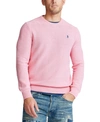 Polo Ralph Lauren Men's Cotton Crewneck Sweater In Spring Pink Heather