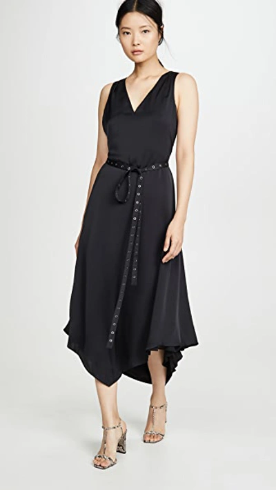 Ramy Brook Hayley Drawstring Dress In Black
