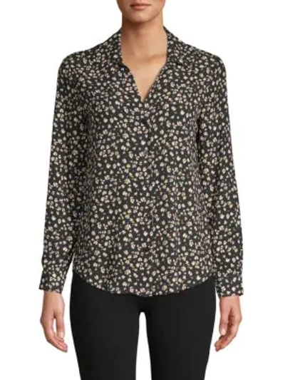 Supply & Demand Everly Print Blouse In Black