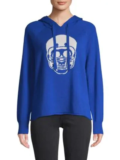 360 Sweater Skull Cashmere Hoodie In Royal