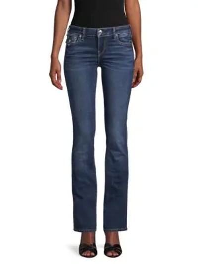 True Religion Billie Flap Big T Bootcut Jeans In Simple Sea