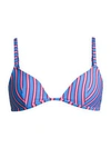 Solid & Striped The Lulu Bikini Top In Tropical Stripe