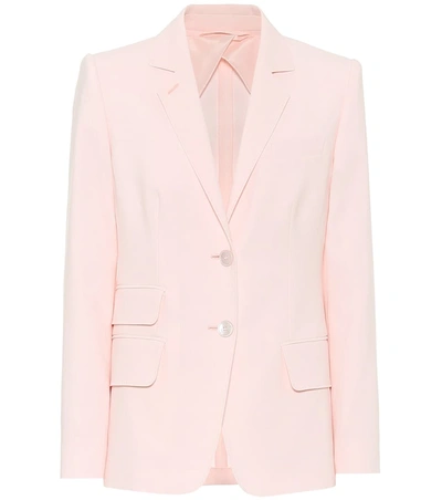 Max Mara Adele Jacket Cotton Crepe In Pink