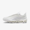 Nike Air Max 97 Sneakers In Triple White In White/white/pure Platinum