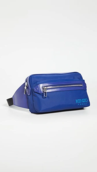 Kenzo Nylon Belt Bag In Navy Blue