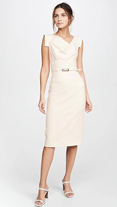 white christmas dresses Black Halo Classic Jackie O Sheath Dress in Red