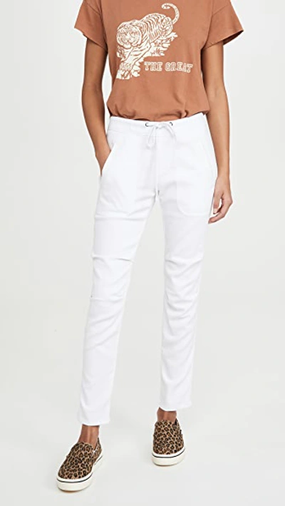 James Perse Super Soft Twill Pants In White