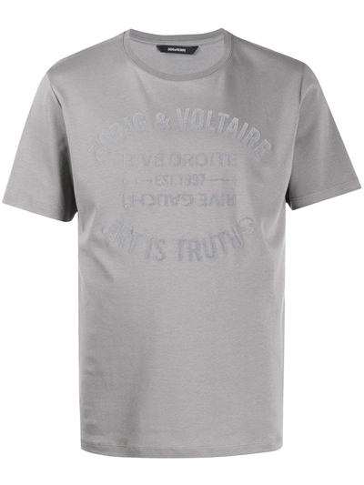Zadig & Voltaire Art Is Truth T-shirt In Grey